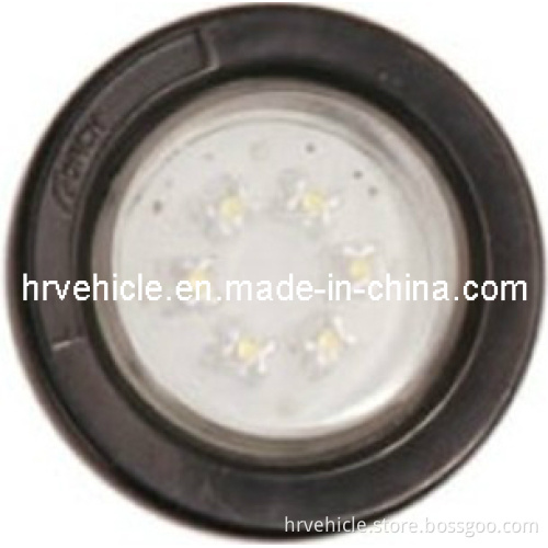 LED 2" Round Clearance Marker Lamp with 6 Diodes HR43-2010